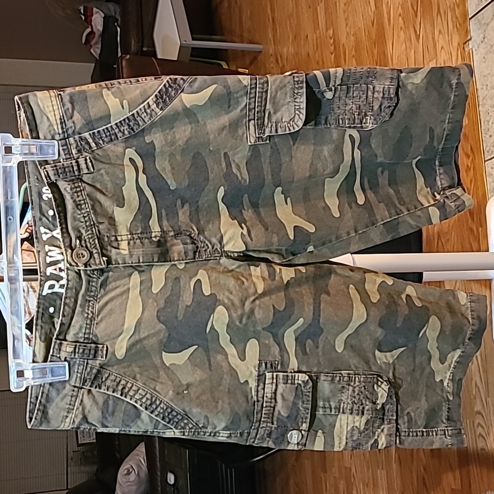Raw X Regular-Fit Belted Cargo Shorts Size 30